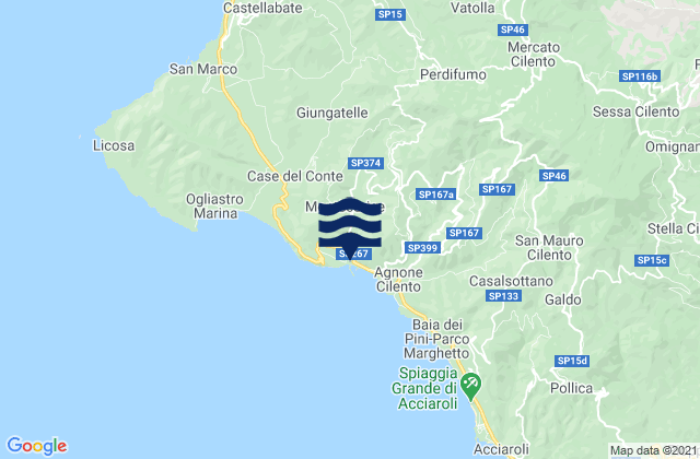 Montecorice, Italy潮水