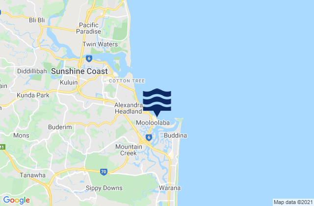 Mooloolaba, Australia潮水