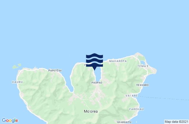 Moorea-Maiao, French Polynesia潮水