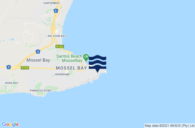 Mossel Bay, South Africa潮水