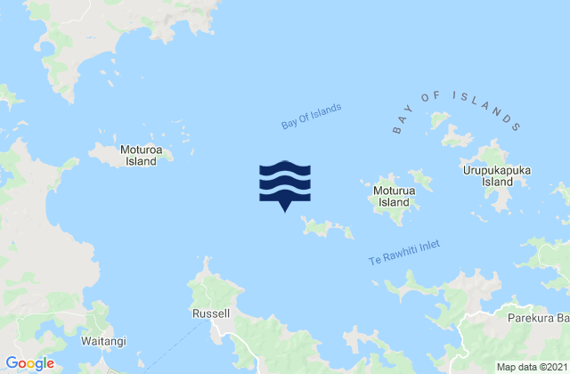 Motuarohia Island (Roberton Island), New Zealand潮水