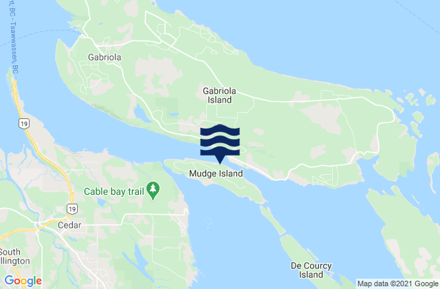 Mudge Island, Canada潮水
