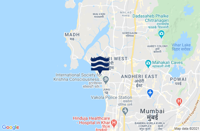 Mumbai Suburban, India潮水