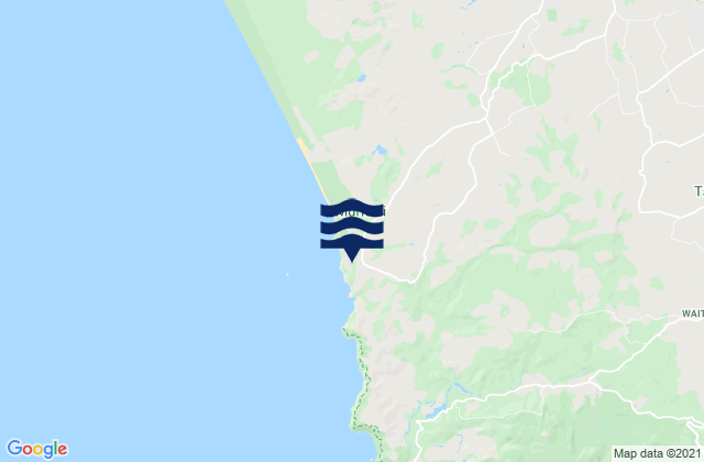 Muriwai Beach Auckland, New Zealand潮水