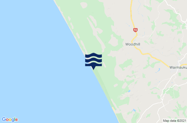 Muriwai Beach, New Zealand潮水