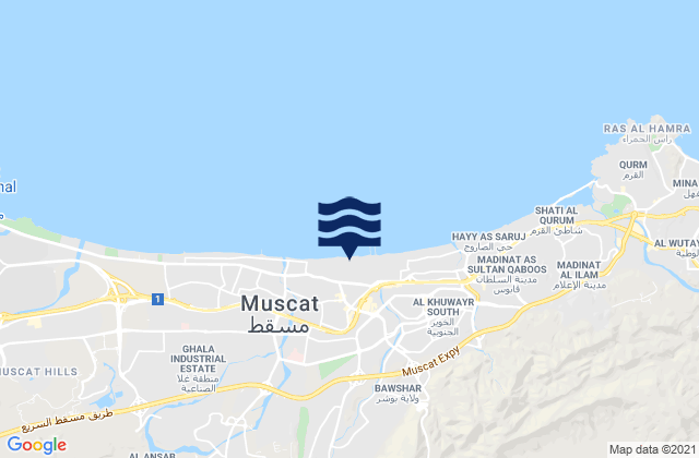 Muscat, Oman潮水