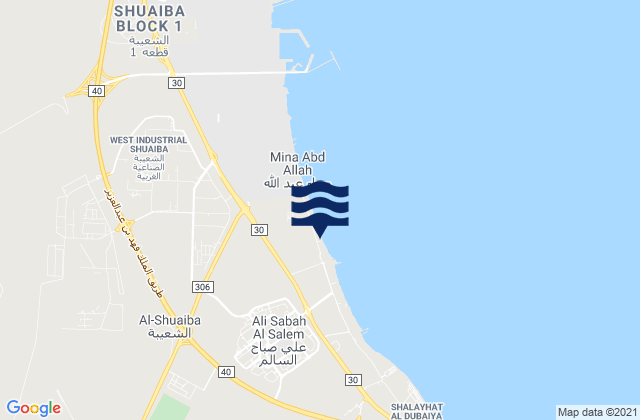 Muḩāfaz̧at al Aḩmadī, Kuwait潮水