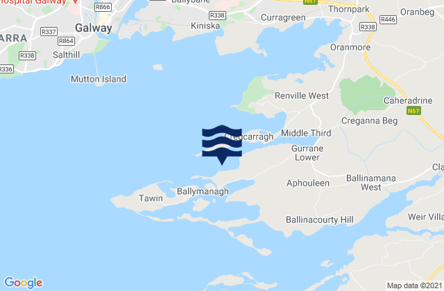 Mweeloon Bay, Ireland潮水