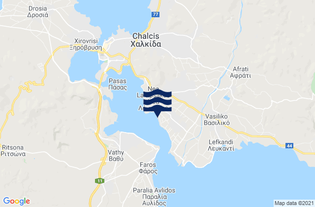 Mytikas, Greece潮水