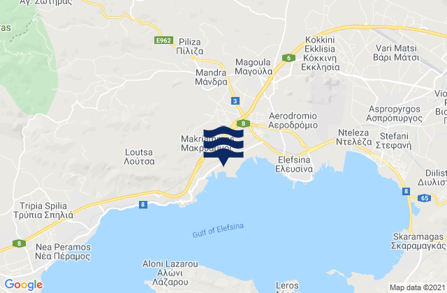 Mándra, Greece潮水