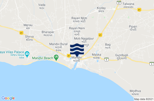 Māndvi, India潮水