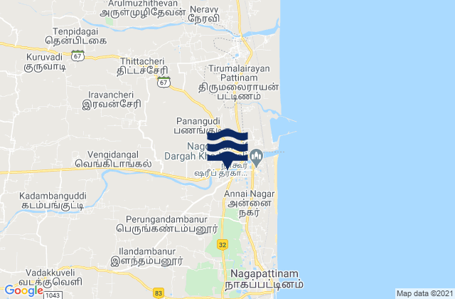 Nagapattinam, India潮水