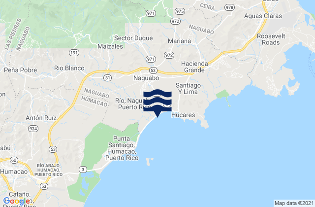 Naguabo Municipio, Puerto Rico潮水