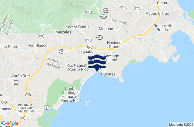Naguabo, Puerto Rico潮水