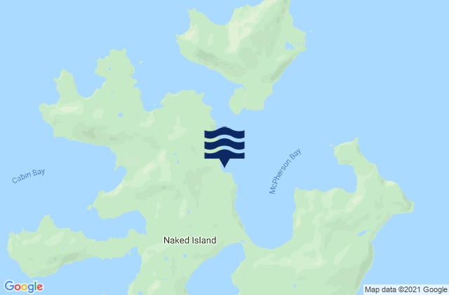Naked Island McPherson Passage, United States潮水