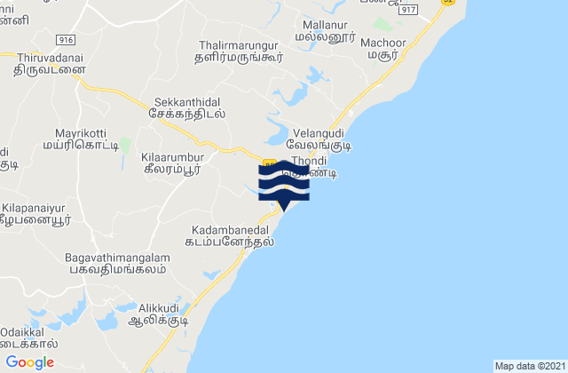 Nambutalai, India潮水