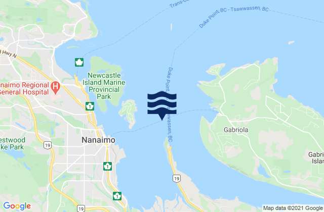 Nanaimo Harbour, Canada潮水
