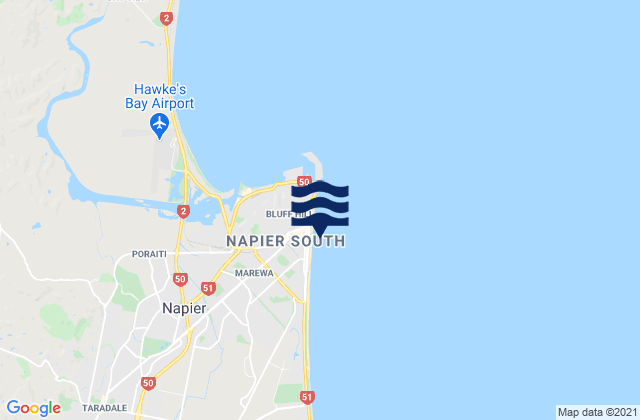 Napier, New Zealand潮水