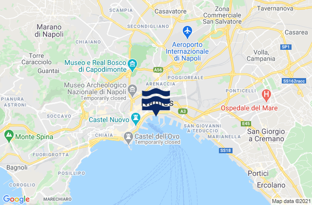 Naples, Italy潮水