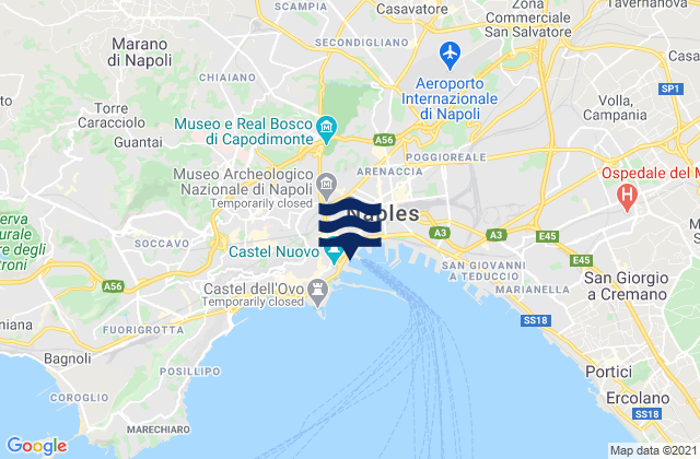 Naples Port, Italy潮水