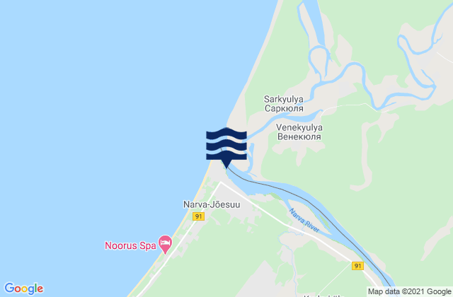 Narva-Jõesuu, Estonia潮水
