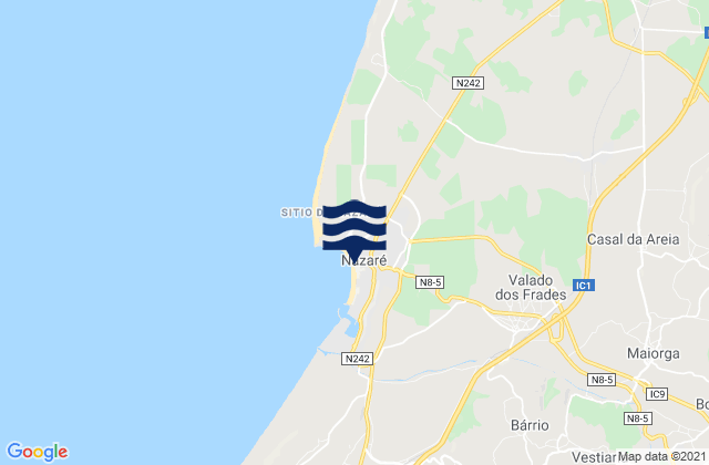 Nazaré, Portugal潮水