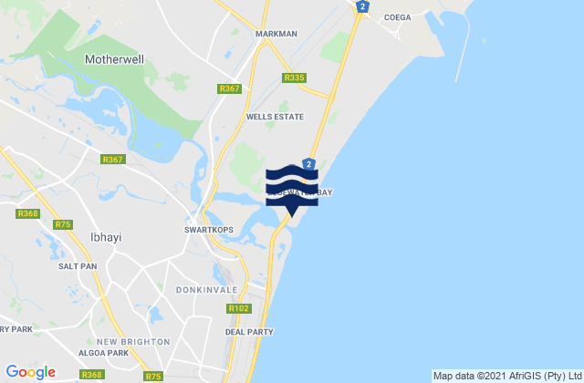 Nelson Mandela Bay Metropolitan Municipality, South Africa潮水