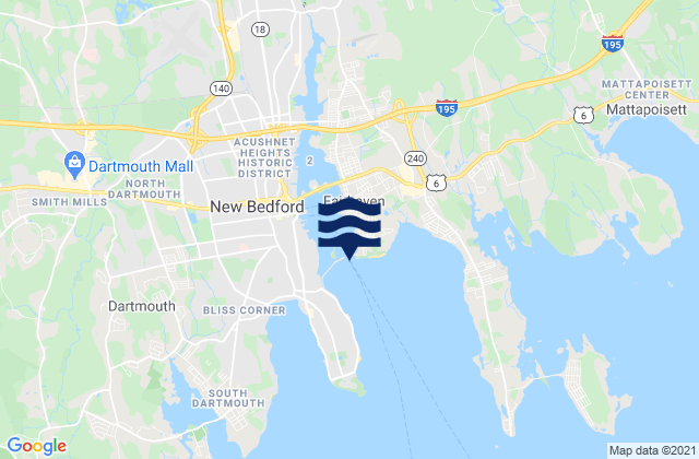 New Bedford Hurricane Barrier, United States潮水