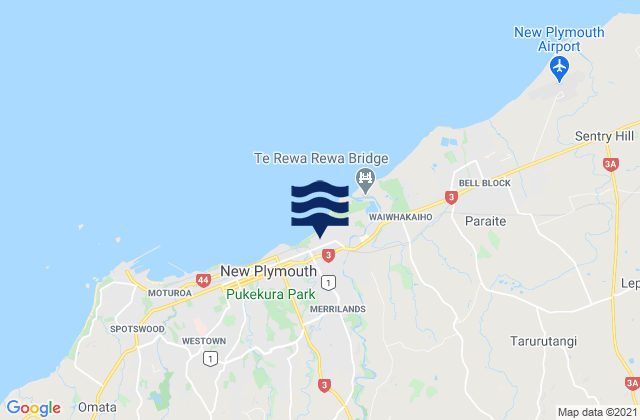 New Plymouth District, New Zealand潮水