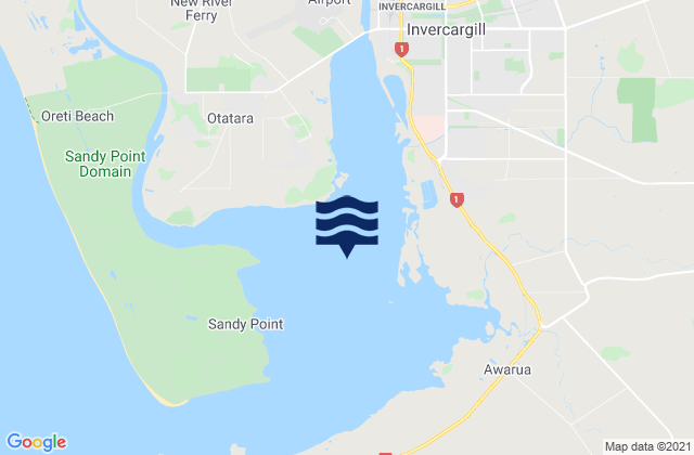 New River Estuary, New Zealand潮水