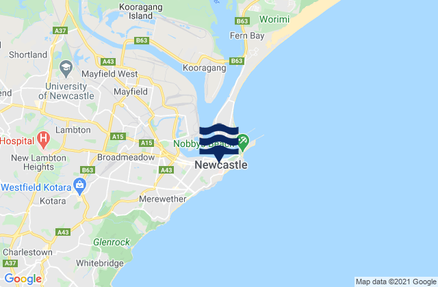 Newcastle, Australia潮水