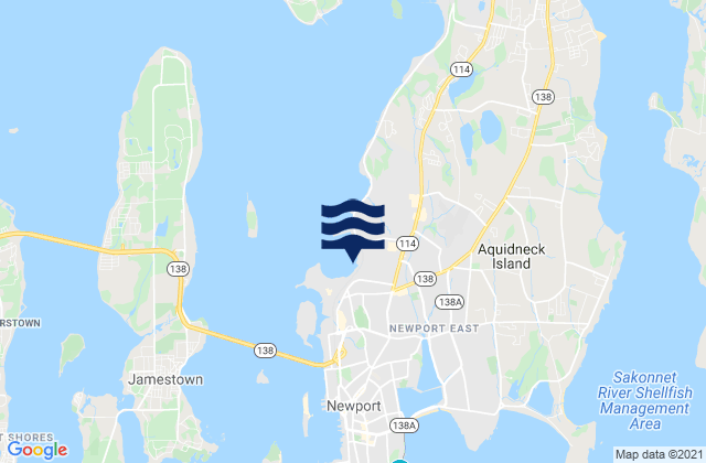Newport East, United States潮水