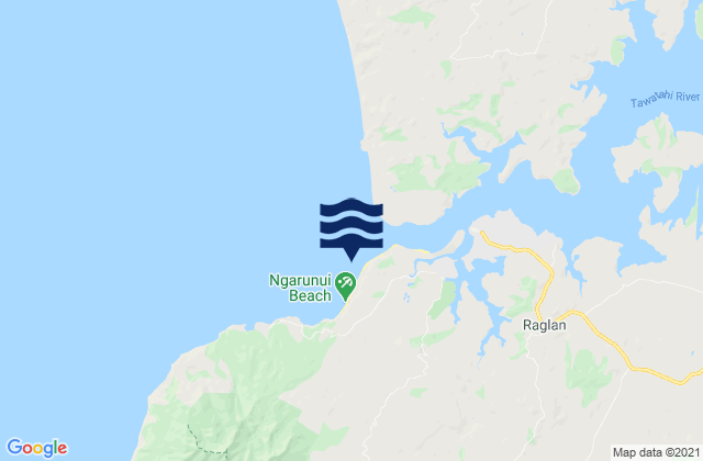 Ngarunui Beach, New Zealand潮水