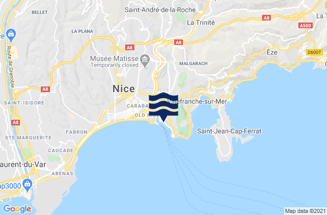 Nice Port, France潮水