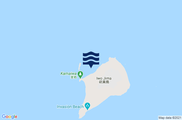 Nishi Iwo Jima Kazan Retto, Northern Mariana Islands潮水