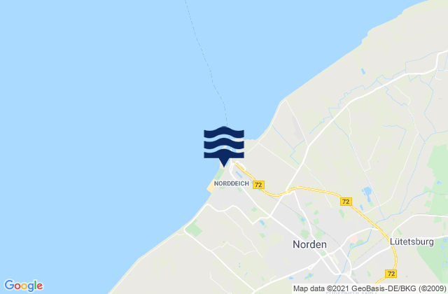 Norddeich, Germany潮水