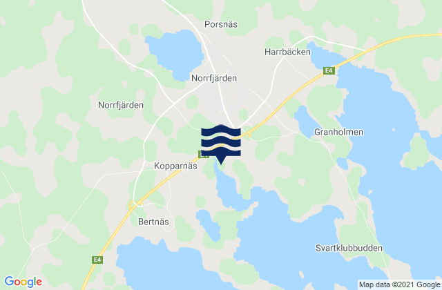 Norrfjärden, Sweden潮水