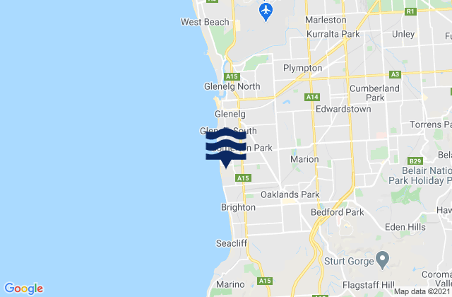 North Brighton, Australia潮水