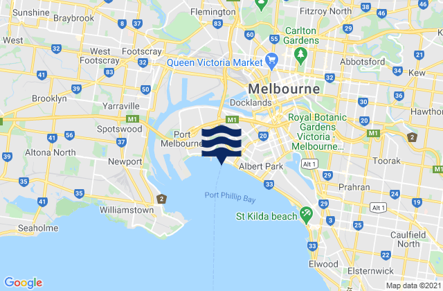 North Melbourne, Australia潮水
