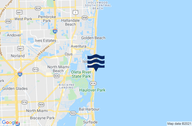 North Miami Beach (Newport Fishing Pier), United States潮水