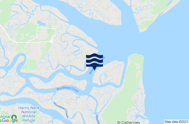 North Newport River (daymark 119), United States潮水
