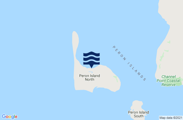 North Peron Island, Australia潮水