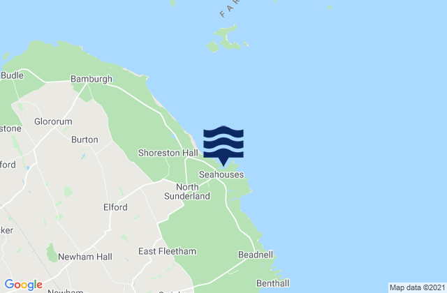 North Sunderland (Northumberland), United Kingdom潮水