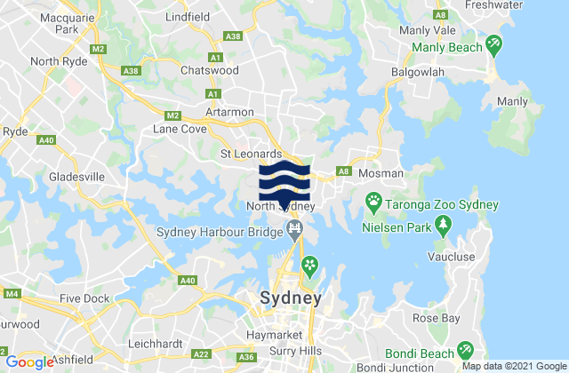 North Sydney, Australia潮水