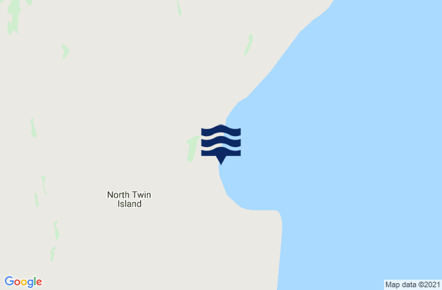 North Twin Island, Canada潮水