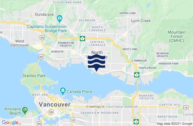 North Vancouver, Canada潮水