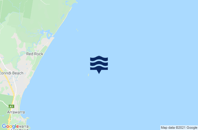 Northwest Solitary Island, Australia潮水