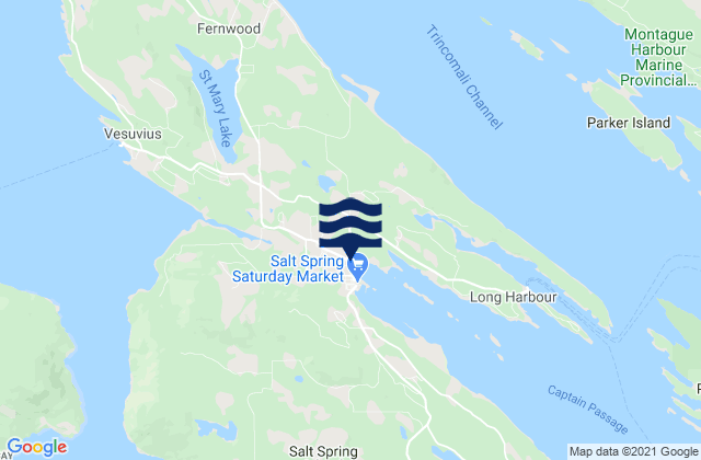 Norton Island, Canada潮水