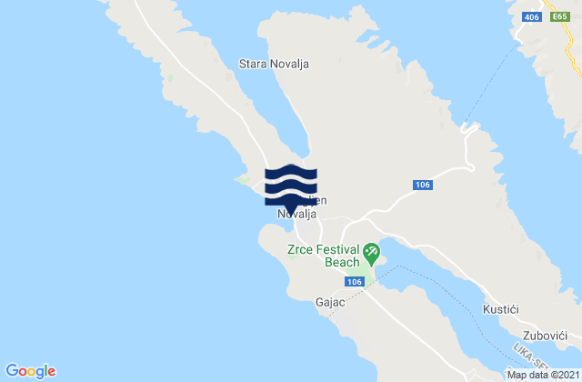 Novalja, Croatia潮水