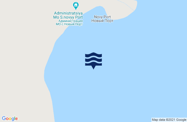Novyy Port Obskaya Gulf, Russia潮水